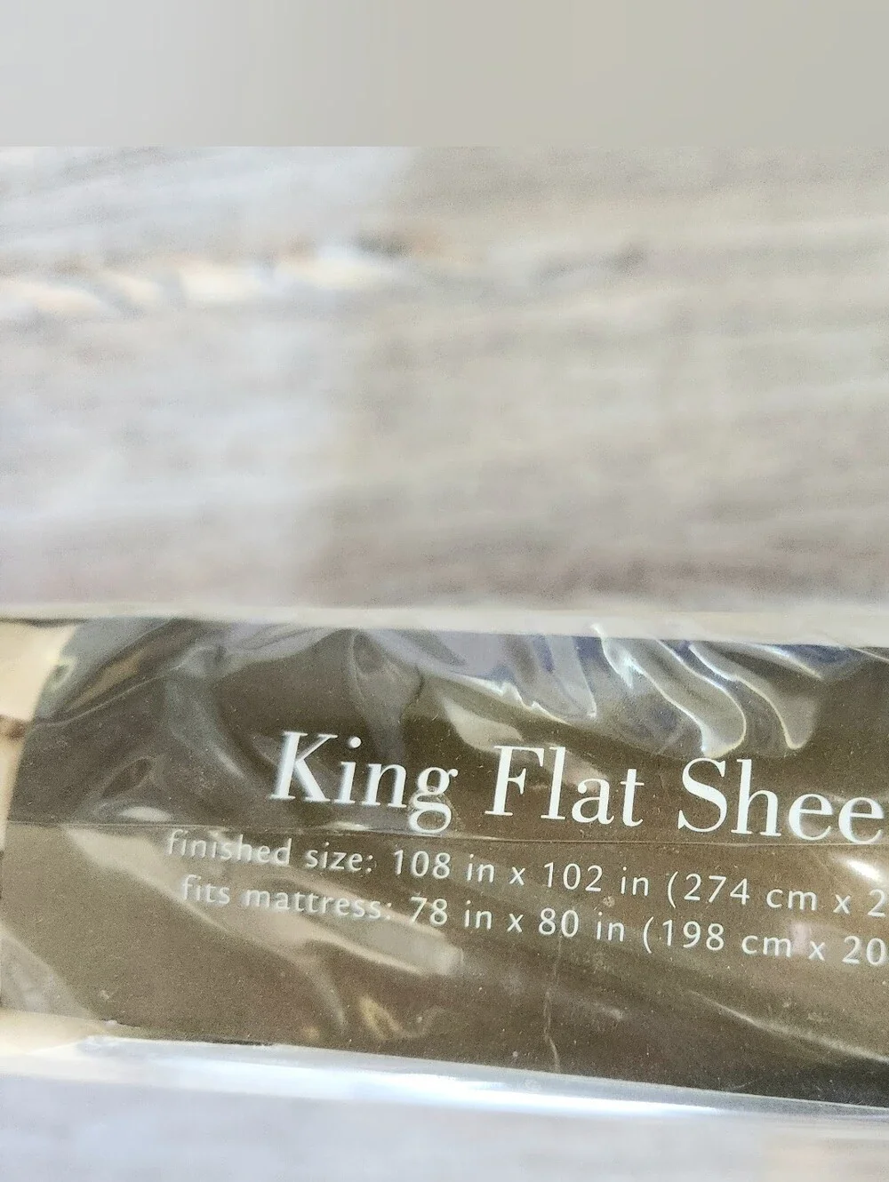 Springmaid King 300 Thread Count  Pima Cotton Blend Flat Sheet Tan Braid Trim